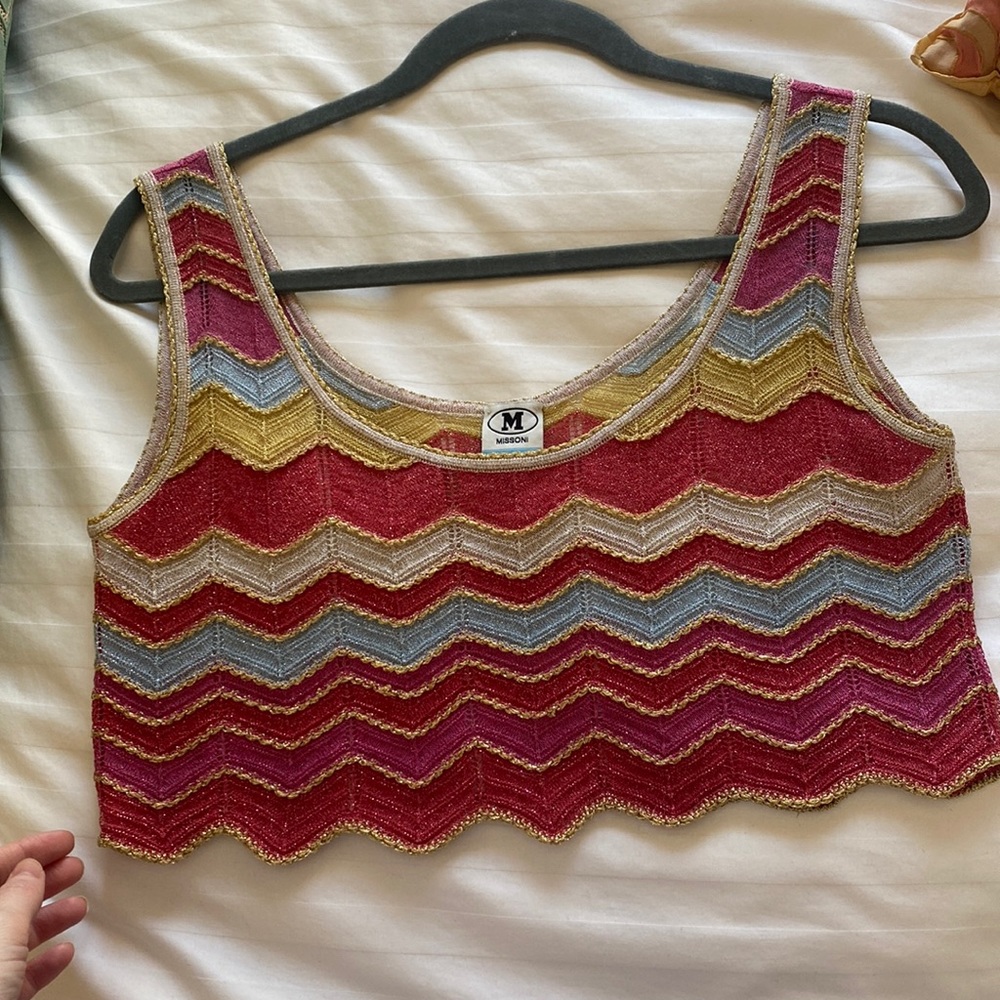 Metallic Missoni crop top size small / medium